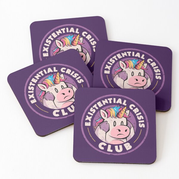 Item preview, Existential Crisis Club - Funny Unicorn Sarcasm Gift designed and sold by EduEly.