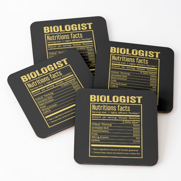 Item preview, Mens Womens biologist birthday Gifts Shirt,Cool biologist Funny Nutrition Facts Mens Womens Christmas Fathers Days Gift, biologist Nutrition Facts designed and sold by xlnv.