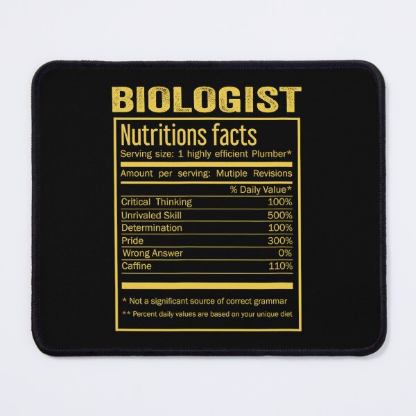 Item preview, Mens Womens biologist birthday Gifts Shirt,Cool biologist Funny Nutrition Facts Mens Womens Christmas Fathers Days Gift, biologist Nutrition Facts designed and sold by xlnv.