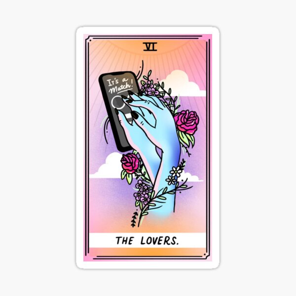 Item preview, The Lover Modern Tarot Card designed and sold by SpeakSarcasm.