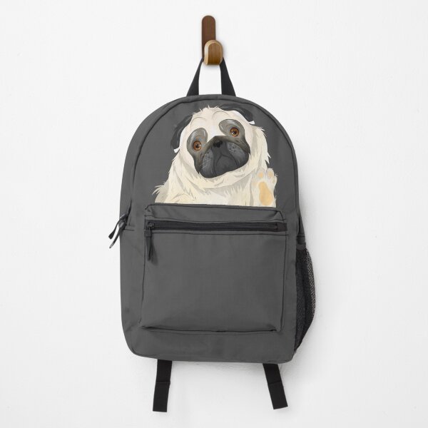 Item preview, Cute Pug Dog Waving Hand designed and sold by Mariia Berezhna.