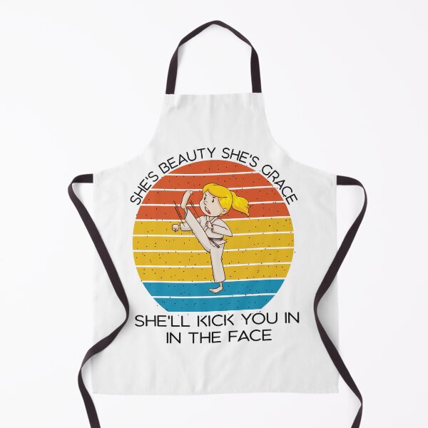 Item preview, She's Beauty She's Grace She'll Kick You In The Face Karate Girl designed and sold by boyastore.