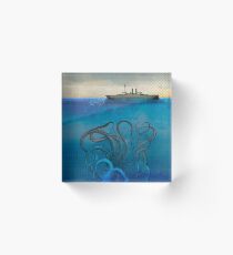Sea Monster Acrylic Block