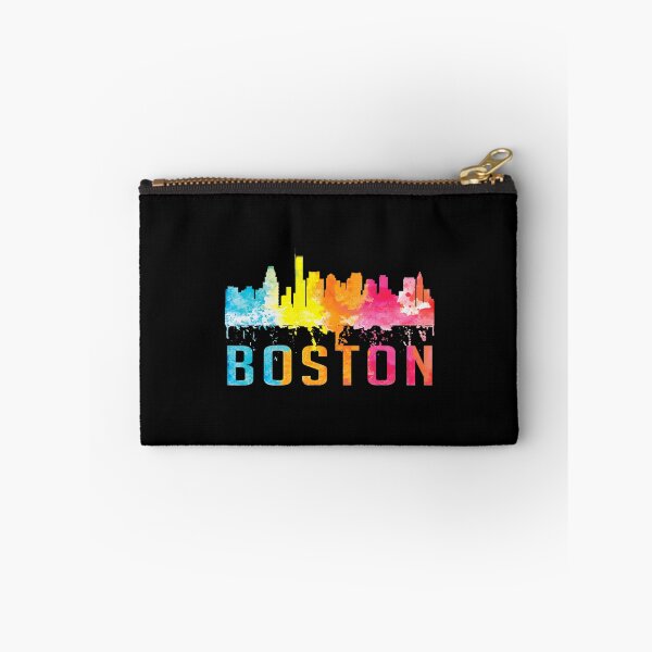 Item preview, Boston Massachusetts Retro Watercolor Skyline Souvenir designed and sold by IzumiSato.
