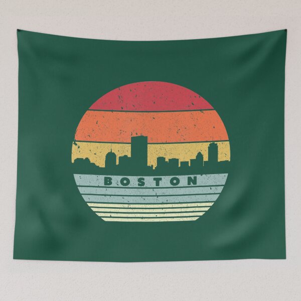 Item preview, Boston Souvenir Retro Style Usa Skyline designed and sold by IzumiSato.