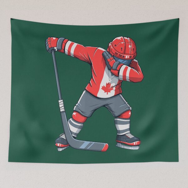 Item preview, Boy Kid Ice Hockey Apparel, Dabbing Player Canada Flag designed and sold by IzumiSato.