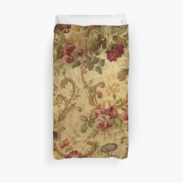 Vintage,tapestry,floral,elegant,victorian,rustic,grunge,elegant,chic Duvet Cover