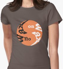 Wax on, wax off. Women's Fitted T-Shirt