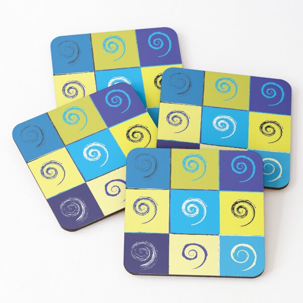 Item preview, Spirals on Squares designed and sold by QueenieLamb.