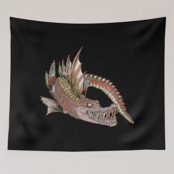 Item preview, Collection of Curious Creatures: Crocodile Icefish Red designed and sold by iduzarts.