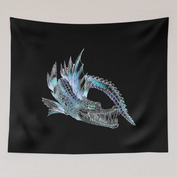 Item preview, Collection of Curious Creatures: Crocodile Icefish Black designed and sold by iduzarts.