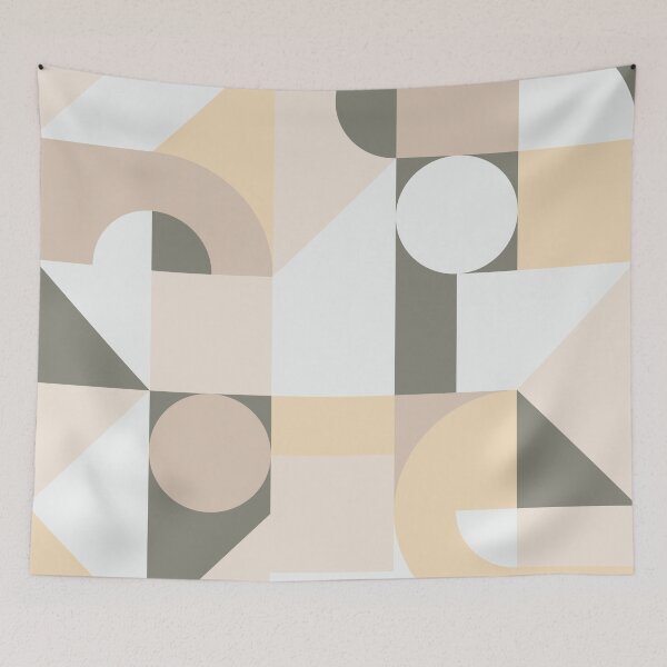 Item preview, Mid-Century Modern Retro Soft Pink Tones designed and sold by antevasinart.