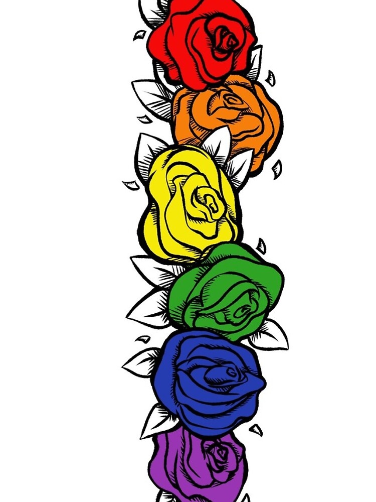 Thumbnail 4 of 4, iPhone Case, Pride Roses designed and sold by LittleSquid.