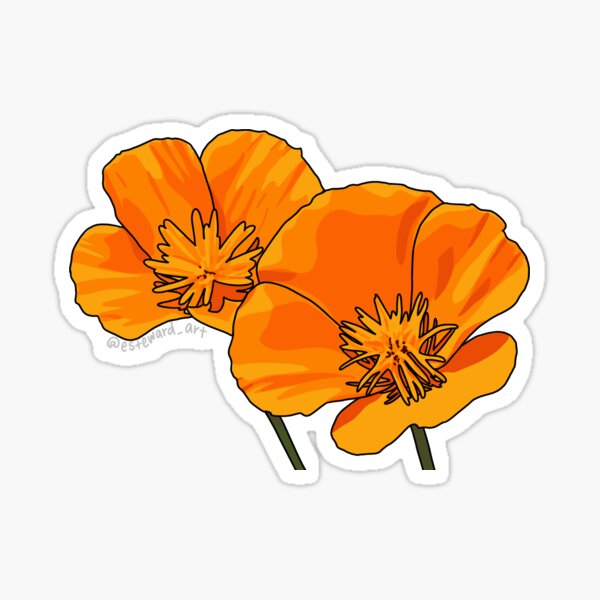Item preview, California Poppies designed and sold by Esteward.