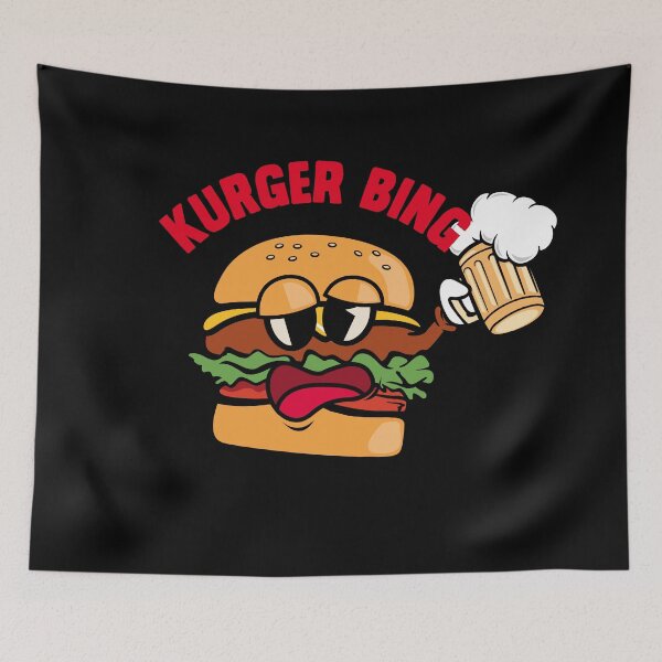Item preview, Kurger Bing funny hamburger designed and sold by retrippy.