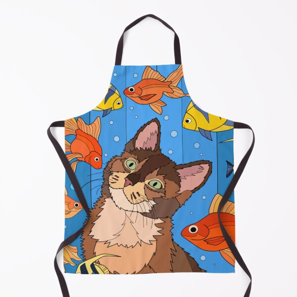 Item preview, The cat that watches the fish. designed and sold by Karine Dupras.