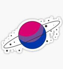 Bisexual Pride Planet Sticker