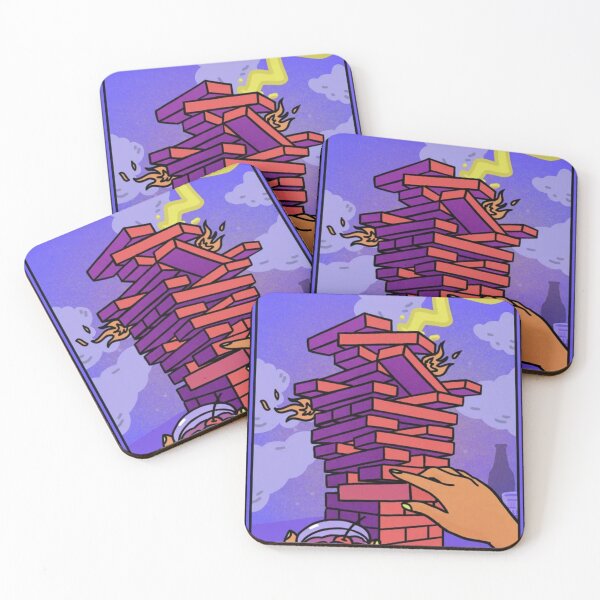 Item preview, The Tower Modern Tarot Card designed and sold by SpeakSarcasm.