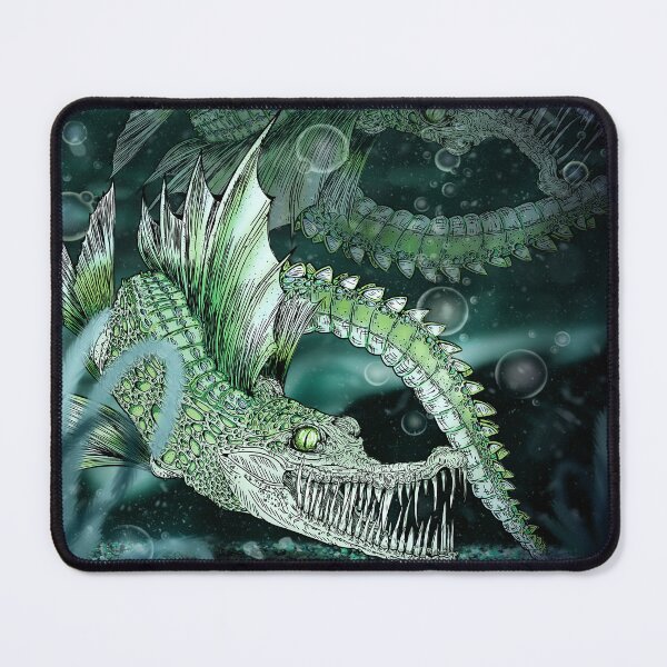 Item preview, Collection of Curious Creatures: Crocodile Icefish green designed and sold by iduzarts.