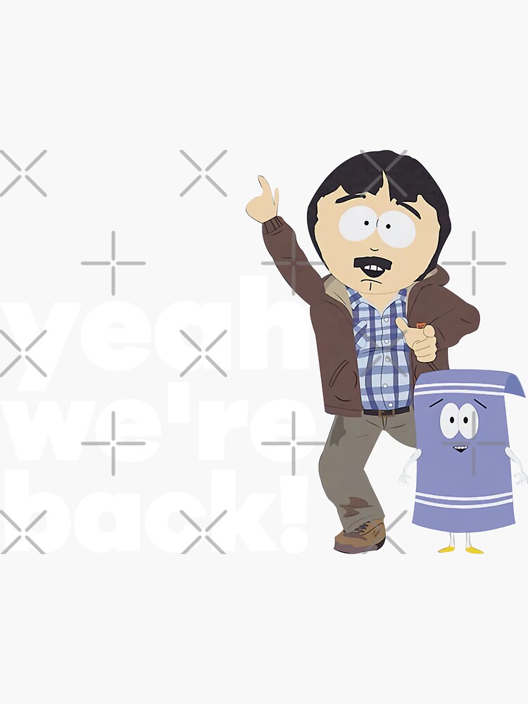 Randy Marsh and Towelie From South Park, High Quality Vinyl Stickers