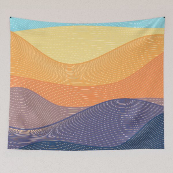 Item preview, Boho Mountain Art Print Design designed and sold by antevasinart.