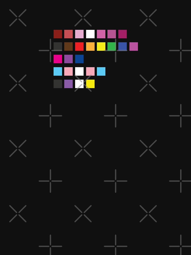 Thumbnail 7 of 7, Classic T-Shirt, LGBTQ Pride Squares | Subtle Minimalist LGBTQ Pride Flag Colors designed and sold by averydavage.