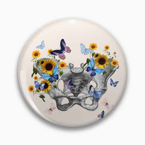 Item preview, Female pelvis Feminism, anatomy, anatomical art, draw, flowers roses, female bones of the pelvis designed and sold by Collagedream.