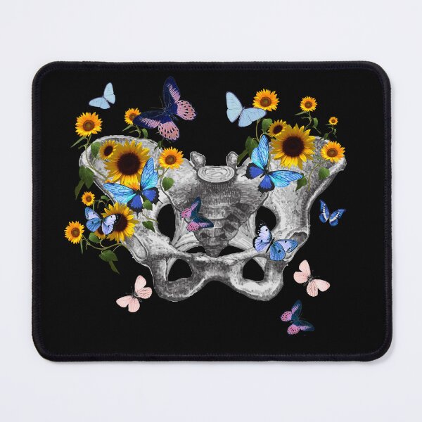 Item preview, Female pelvis Feminism, anatomy, anatomical art, draw, flowers roses, female bones of the pelvis designed and sold by Collagedream.