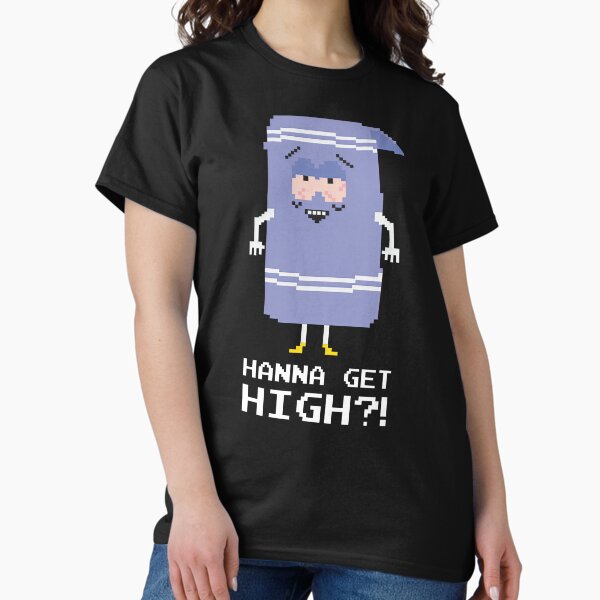Item preview, SOUTH PARK TOWELIE WANNA GET HIGH MEN'S TRI-BLEND designed and sold by iinowake8.