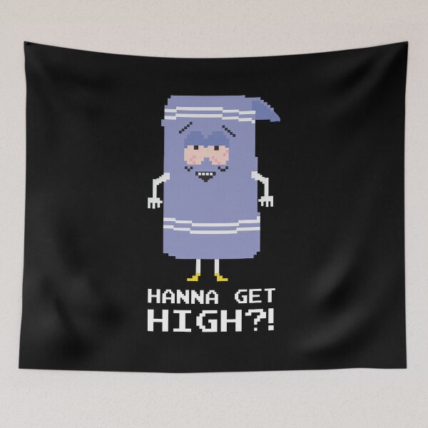 Item preview, SOUTH PARK TOWELIE WANNA GET HIGH MEN'S TRI-BLEND designed and sold by iinowake8.