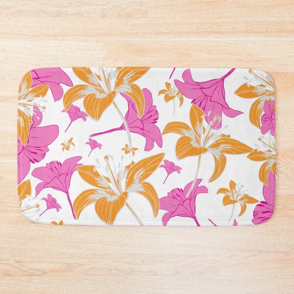Item preview, Pink and Orange lily Pattern  designed and sold by Clothingspot.