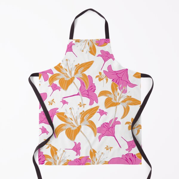 Item preview, Pink and Orange lily Pattern designed and sold by Clothingspot.