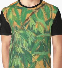 Ash-tree, summer greenery, green and yellow, floral art Graphic T-Shirt