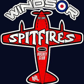Windsor Spitfires Retro Defunct Ice Hockey Club Sticker for Sale by  TheBenchwarmer