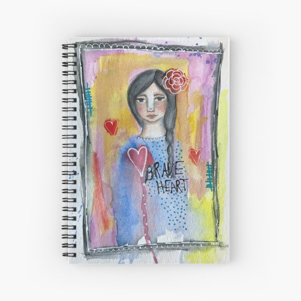 "Brave Heart" Spiral Notebook