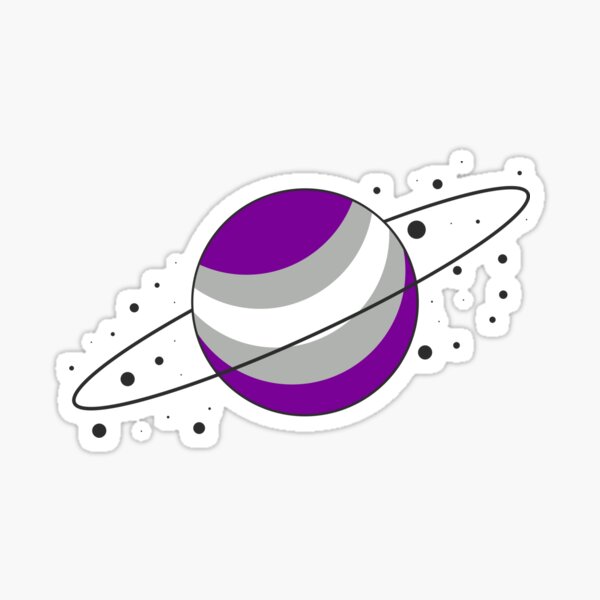 Gray Ace Pride Planet Sticker