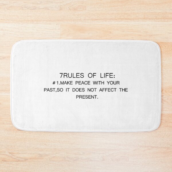 Item preview,  7 RULES OF LIFE W designed and sold by Megaalinz.