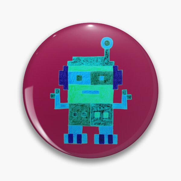 Item preview, Robot 1 (burgundy background) designed and sold by MentaLee.