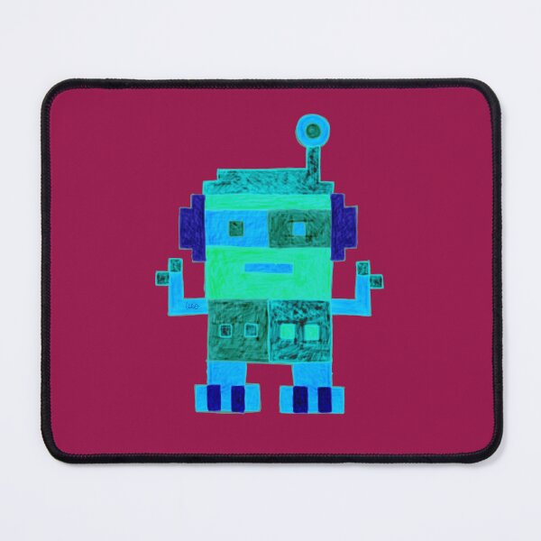 Item preview, Robot 1 (burgundy background) designed and sold by MentaLee.