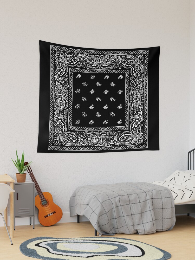 Black bandana tapestry new arrivals