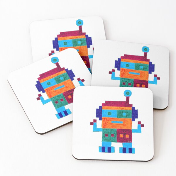 Item preview, Robot 2 (white background) designed and sold by MentaLee.