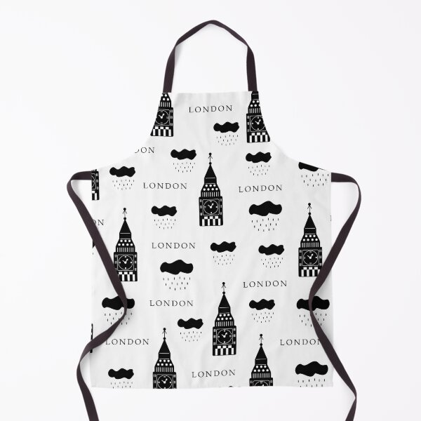 Item preview, London, monochrome seamless pattern designed and sold by OM-lova.