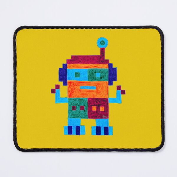 Item preview, Robot 2 (yellow background) designed and sold by MentaLee.
