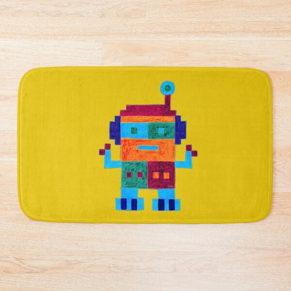 Item preview, Robot 2 (yellow background) designed and sold by MentaLee.
