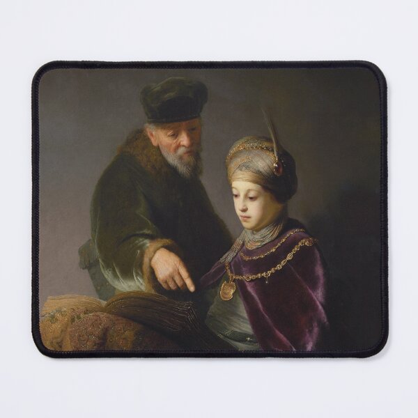 Item preview, A Young Scholar and his Tutor | Rembrandt | 1630 Renaissance Art designed and sold by CJET.