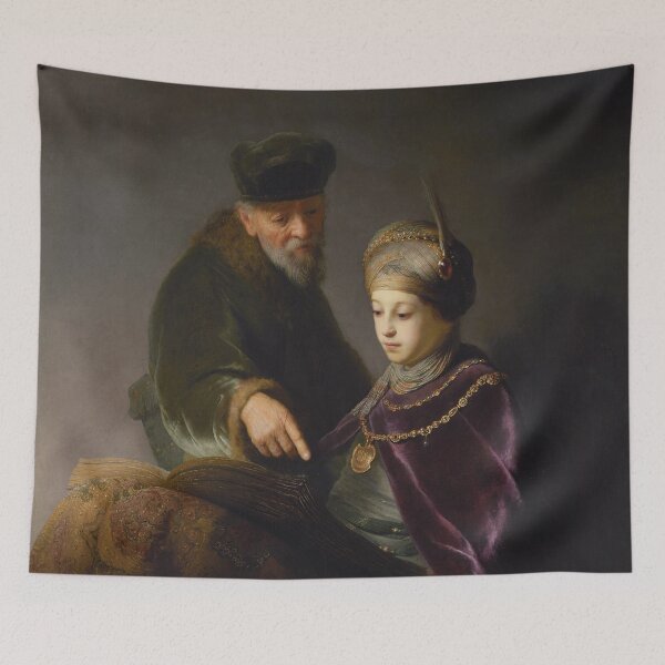Item preview, A Young Scholar and his Tutor | Rembrandt | 1630 Renaissance Art designed and sold by CJET.