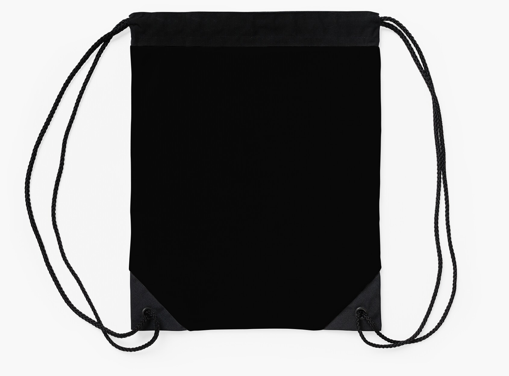Plain Black Drawstring Bag | Bags More