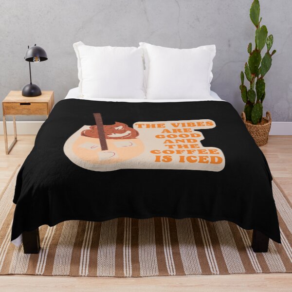 Item preview, The Vibes Are Good And The Coffee Is Iced , Morning Coffee, coffee lovers designed and sold by ExcitedMood.