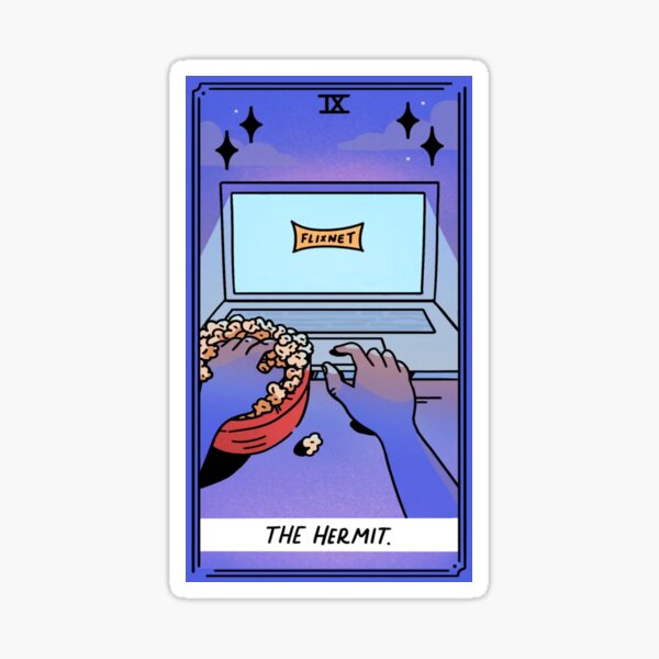 Item preview, The Hermit Modern Tarot Card designed and sold by SpeakSarcasm.