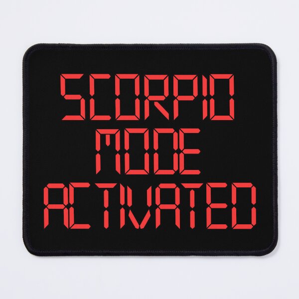 Item preview, Scorpio Mode Activated red designed and sold by tangentllc.